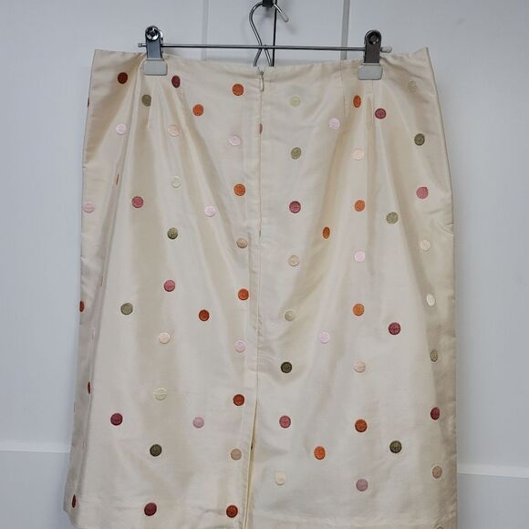 Talbots 100% silk jacket and skirt polka dot set, 16 - Picture 5 of 12